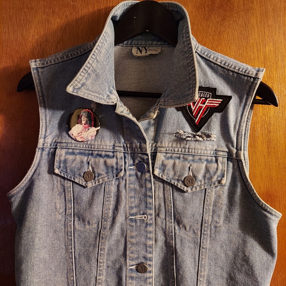Custom jean vest